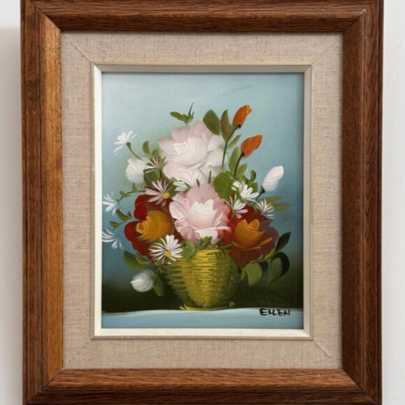 Vintage Still Life Oil Painting - Picture 1 of 6